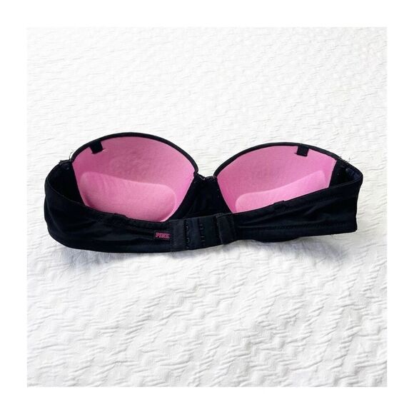 Buy 1 get 1 free 32b Victorias Secret strapless black bra - Picture 3 of 8